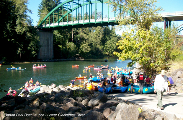 a group of people on a bridge